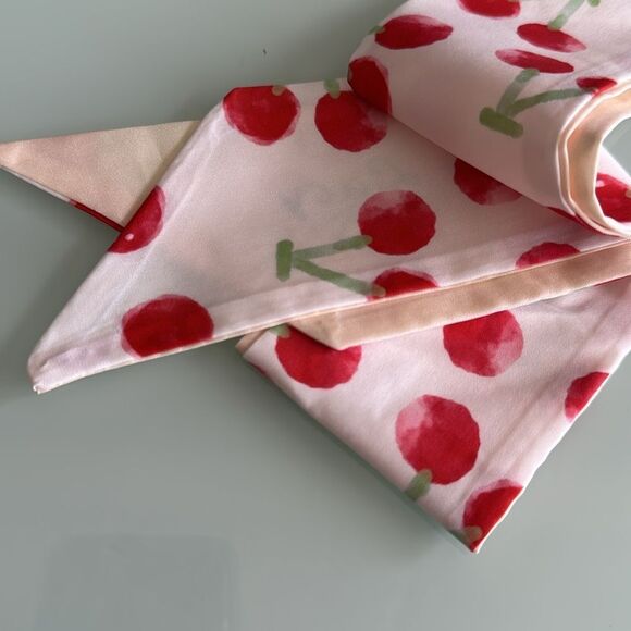 Cherry Print Scarf A1422 - Picture 4 of 4